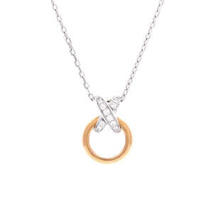 Chaumet Jeux de Liens Circle Pendant Necklace